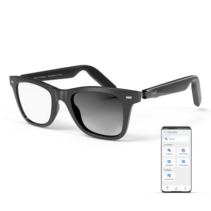 GetD 1 Inch GG13 Smart Glasses with Photochromic Lens - Lightweight Bluetooth Audio Glasses