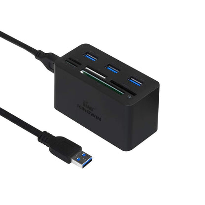 Kingwin KWCR-801U3 Super Speed USB 3.0 Hub and Card Reader Combo