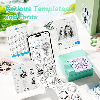 TYPONOS 2 Inch PM290 203 dpi Monochrome Wireless Sticker Printer