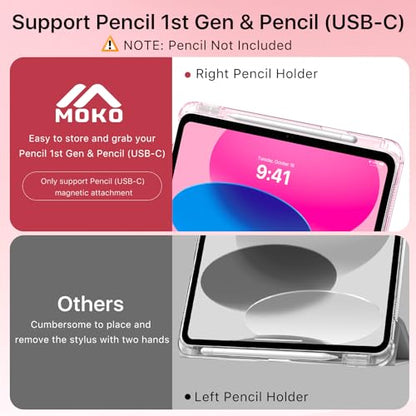 MoKo Case for iPad (A16) 11th Gen 11" 2025, iPad 10th Gen 10.9" 2022