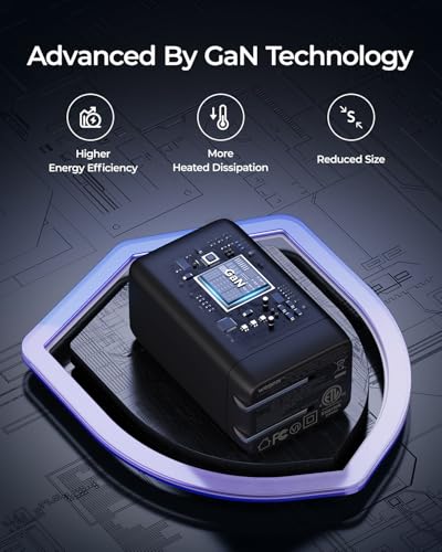 wegear 67W USB C Charger AC-255GUS Fast Charging Block Black