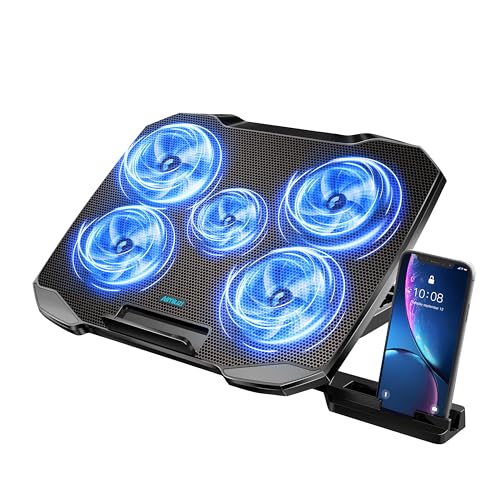 AIMIUZI 12-15.6 Inch Laptop Cooling Pad F2PLUS_5 Fans