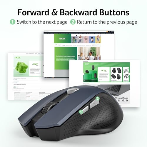 Acer OMR266 Wireless Optical Mouse 1600 DPI Black