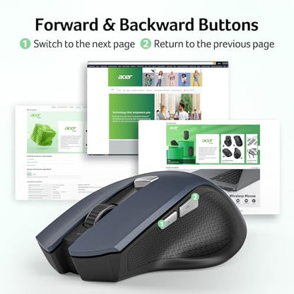 Acer OMR266 Wireless Optical Mouse 1600 DPI Black