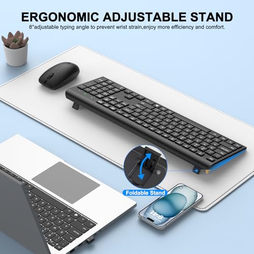EDJO Wireless Keyboard Mouse Combo Mad 60 He Ergonomic