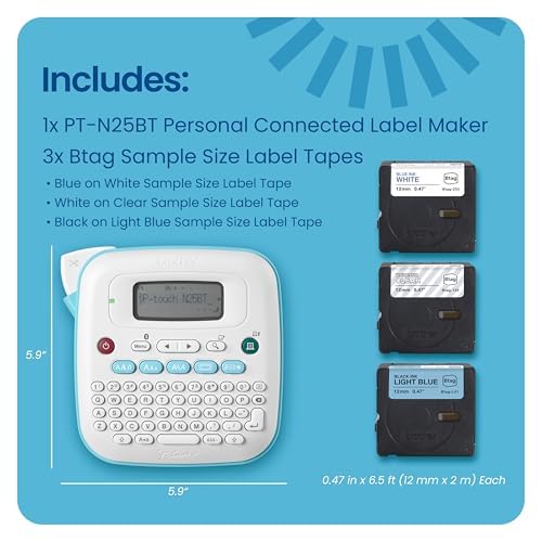 Brother PT-N25BTV3 180 DPI Thermal Portable Label Maker