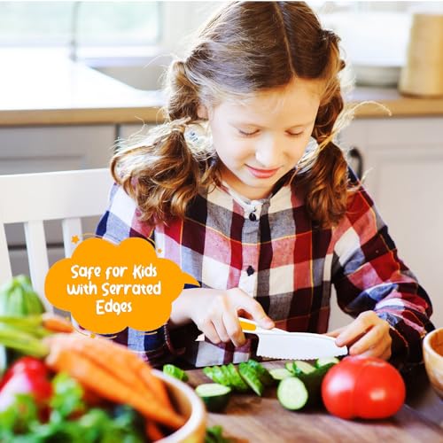 Hartya 6-Piece K-2 Kids' Kitchen Knife Set, Learning Knife Skills