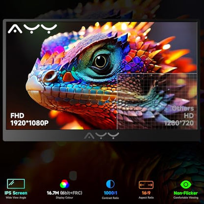QAF 15.6 Inch QAF-A156C2H FHD 1080p 60 Hz IPS LCD Monitor
