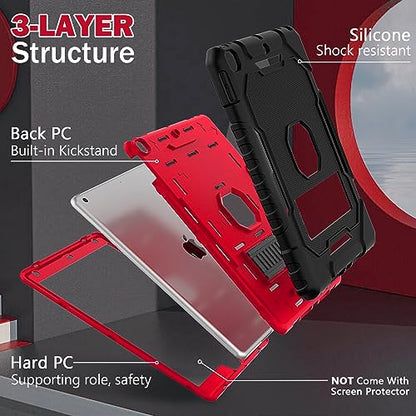 ZoneFoker 10.2 inch Case for iPad 9th/8th/7th Generation Heavy Duty Protection
