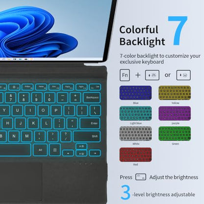Sooguard 12.3" Surface Pro Wireless Bluetooth Keyboard Model Number: Surface Pro Keyboard