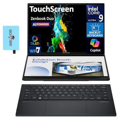 ASUS Zenbook Duo B0FRVTXF33 1920x1200 Touchscreen OLED Convertible Laptop