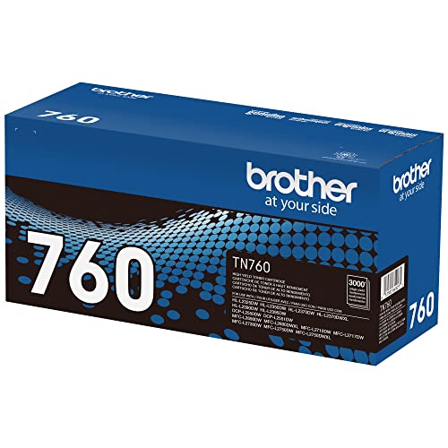 Brother TN760 High Yield Black Toner Cartridge Model TN760 for Laser Printers