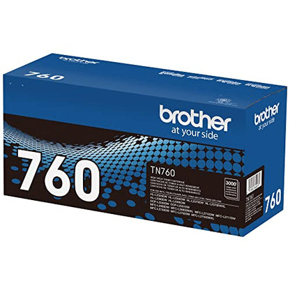 Brother TN760 High Yield Black Toner Cartridge Model TN760 for Laser Printers