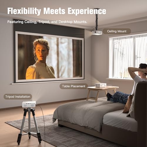 AuKing M8-F 1080P 50W LCD Projector 9500 Lumen