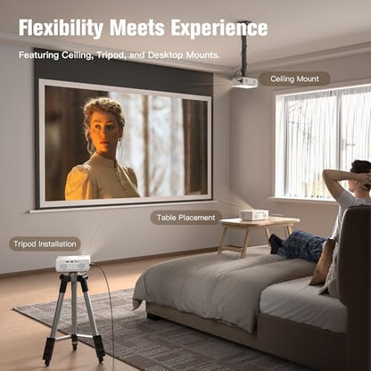 AuKing M8-F 1080P 50W LCD Projector 9500 Lumen