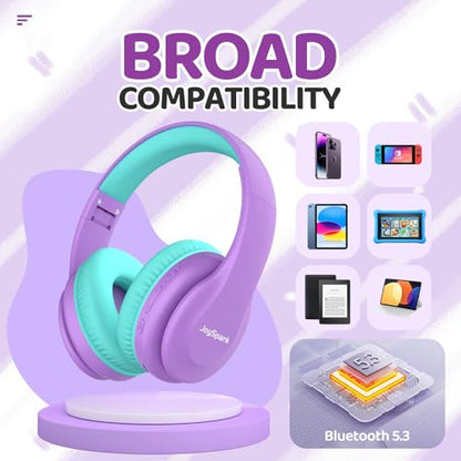 JoySpark Lightweight Bluetooth Headphones T5 Over-Ear 40mm 60 Hours Playtime Wireless