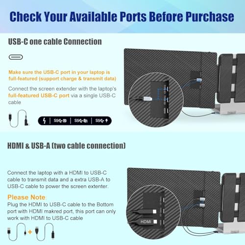 KEFEYA 14" S1 FHD 1080p 60Hz IPS LCD Monitor Extender