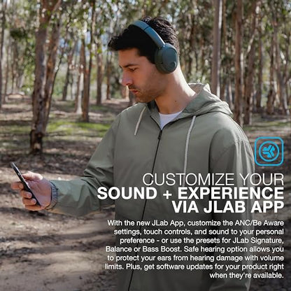 JLab JBuds Lux ANC HBJLUXANCSGE20WEB Active Noise Cancelling Over Ear Headphones