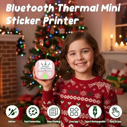 HKHKPI D20 Sticker Printer Monochrome 203dpi 60ppm Portable