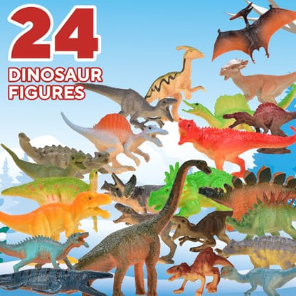 Walipuil Advent Calendar 2025 24 Dinosaur Toy Figures