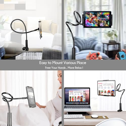 SRMATE 33in 8541533479 Clamp Mount Tablet Holder - Black