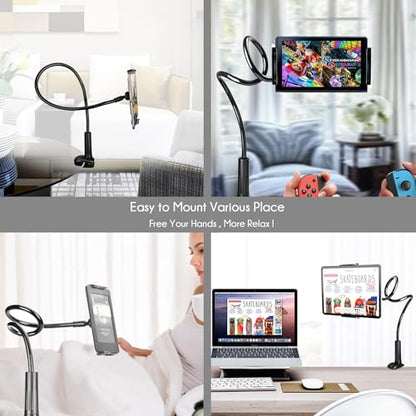 SRMATE 33in 8541533479 Clamp Mount Tablet Holder - Black