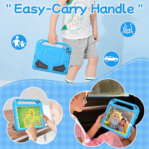 BMOUO 10.2 Inch iPad 9th/8th/7th Generation Case with Built-in Screen Protector