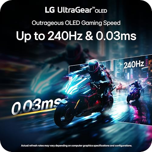 LG 27-inch 27GX704A-B QHD 2560x1440 240Hz OLED Monitor