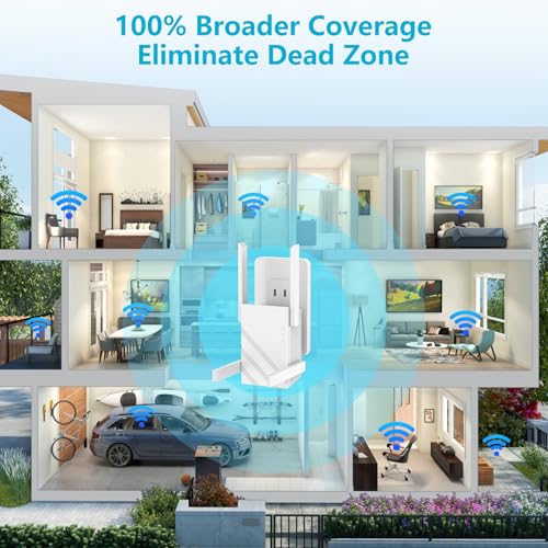 Suirrsaze 1 Count M-A30 1200 Mbps Wireless Dual Band WiFi Repeater