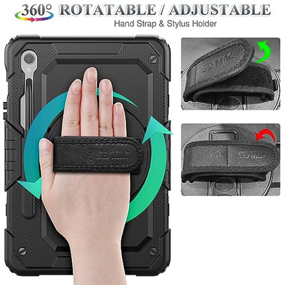 SEYMAC Stock 10.9 Inch Case for Samsung Galaxy Tab S10 Lite/S10 FE/S9 FE/ S9 - Hybrid/Silicone