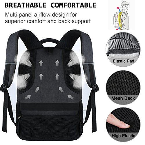 Volher 15.6 Inch Laptop Backpack YK-006 Black