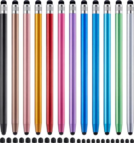 LINFANC 12Pcs LF1031 Stylus Pen Touchscreen Compatible Multi-Device