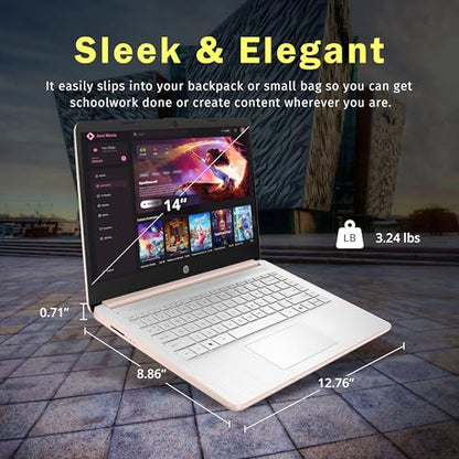 HP 14" N150 1366x768 Laptop Windows 11 S 4GB DDR4 128GB UFS Gold