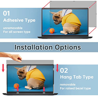IPROKKO 14" Privacy Filter Laptop Screen 16:9 Anti-Glare Anti-Fingerprint Privacy Screen