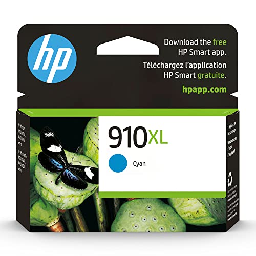 HP 910XL Cyan Ink Cartridge 700 Pages Compatible with OfficeJet Pro 8025 8025e 8034e 8035 8035e