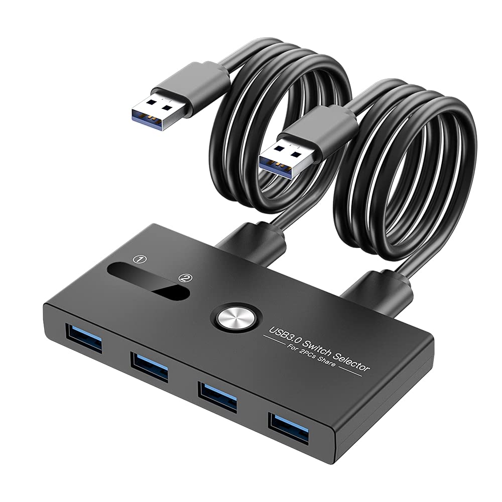 ZIYUETEK USB KVM Switch 4-Port USB 3.0 Model ZY-USBS202A