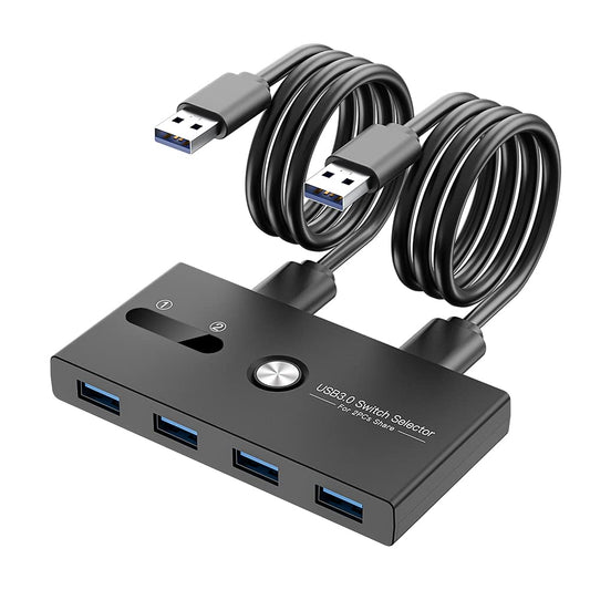 ZIYUETEK USB KVM Switch 4-Port USB 3.0 Model ZY-USBS202A