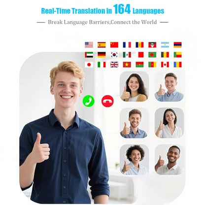 Lingobloom AI Translation Earbuds Black One Size