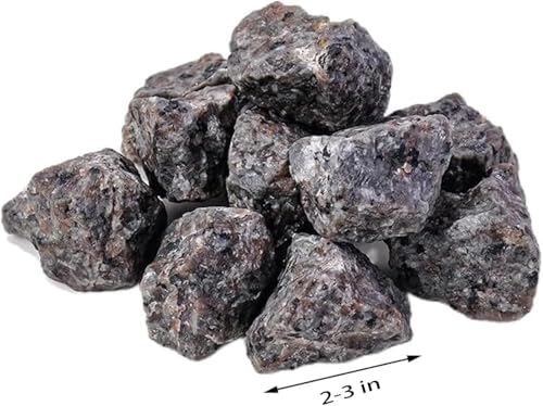 AZKRWFLM 0.67 lb Yooperlite Rocks Natural Fluorescent Minerals for Crafts and Decoration