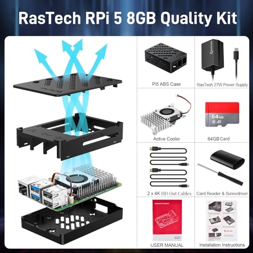 Vemico Raspberry Pi 5 8GB Model Number: Raspberry Pi 5 8GB, CPU Model: Cortex A7, Memory: 8 GB, Storage: 64 GB