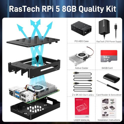 Vemico Raspberry Pi 5 8GB Model Number: Raspberry Pi 5 8GB, CPU Model: Cortex A7, Memory: 8 GB, Storage: 64 GB
