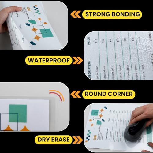 HORHIZA 300 Count Laminating Pouches 9 x 11.5 Inches Clear Thermal Office Supplies