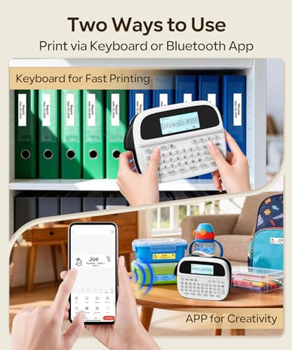 VolenGo M950 Label Maker 203 DPI Portable Inkless Rechargeable Monochrome Label Printer
