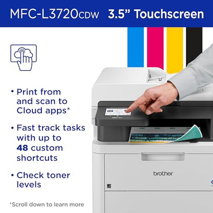 Brother Multifunction Color Laser Printer MFCL3720CDW 2400x600 DPI 19 PPM Laser