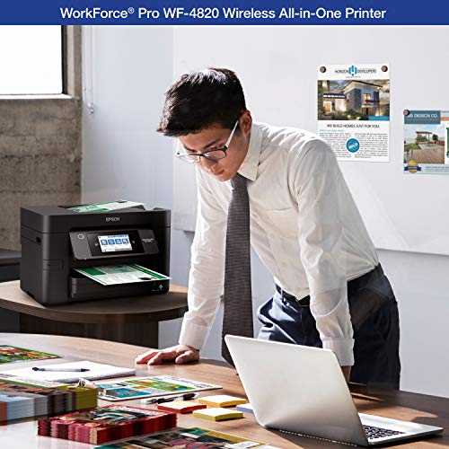 Epson Workforce Pro WF-4820 Inkjet All-In-One Printer, 4800x2400 DPI, 25 ppm, Color Output