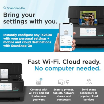 ScanSnap iX2500 600 dpi Document Scanner