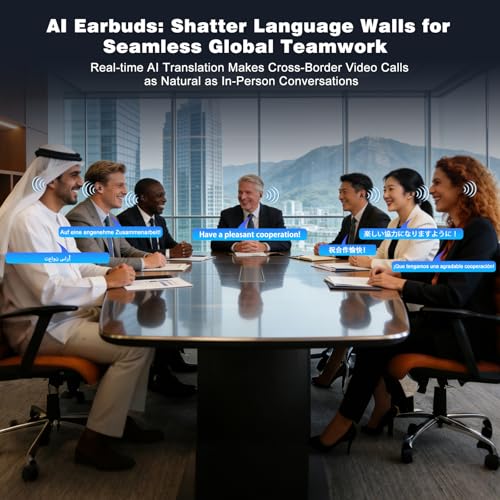 poodays Wireless Translating Earbuds B0G8VSR25P AI Translation 164 Languages Open Ear Bluetooth