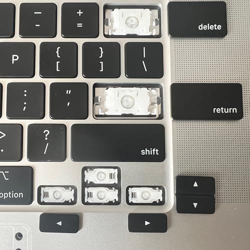 Bfenown 1.0 Count KCAPS-A2681-USBK Matte Black Silicone Keycap for MacBook Devices