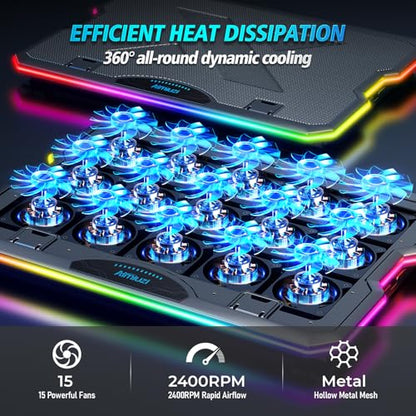 AIMIUZI 15 Count F15 Metal, Plastic Cooling Pad  12-17.3 Inch