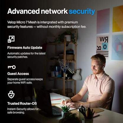 Linksys Velop Micro 7 LN1603 Dual-Band 5 Gbps Wi-Fi 7 Mesh System 3-Pack